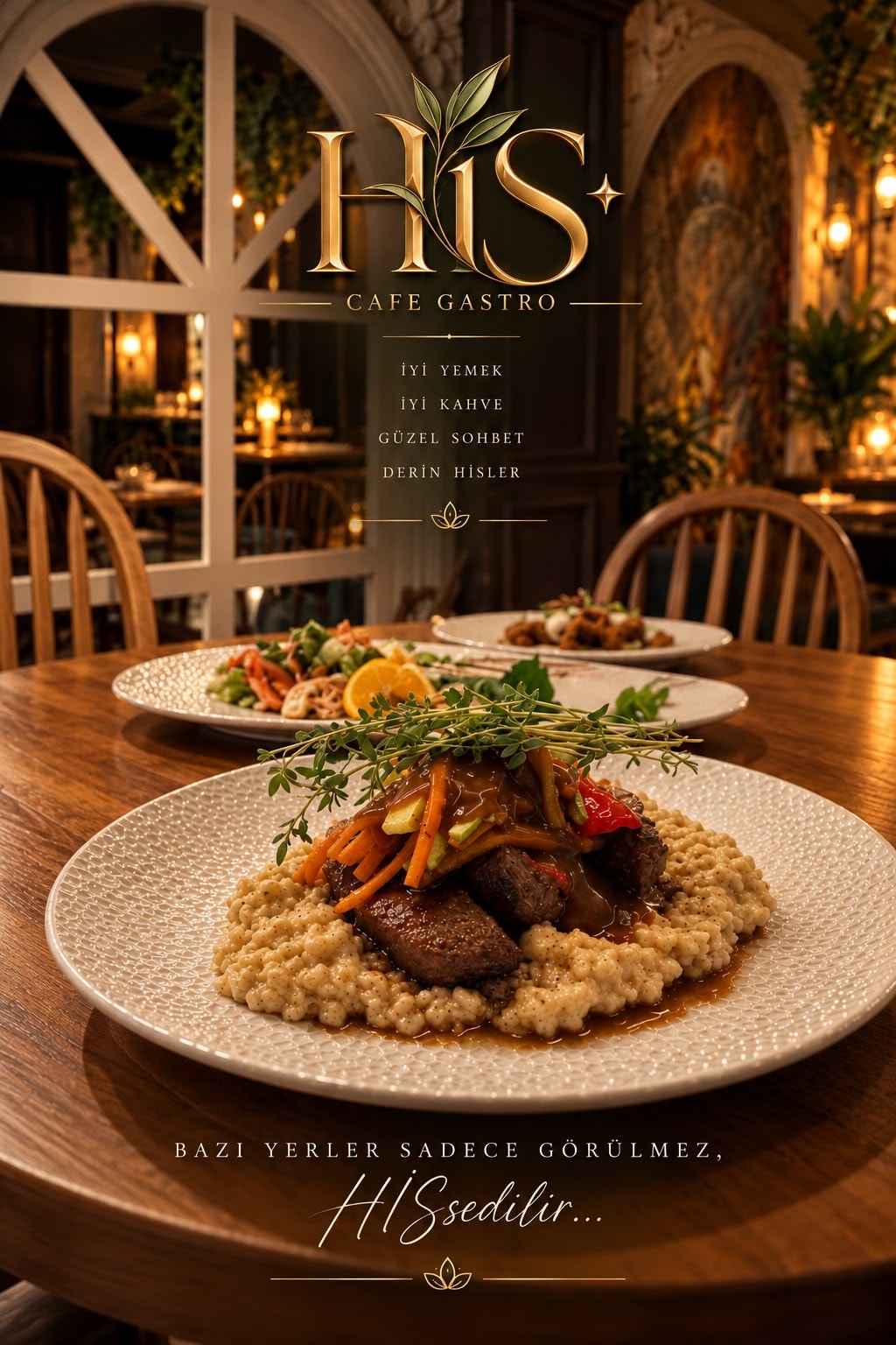 His Cafe Gastro iç mekan